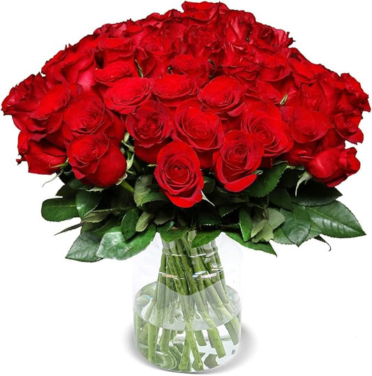 Rosenstrauß mit 40 roten Rosen – Frische Schnittrosen in Floristenqualität, ca. 40 cm Länge
